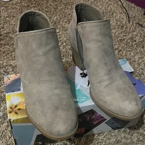 Fergie Taupe Ankle Booties